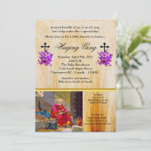 Invitation 2 Timothée 4:6-8 J'Ai Fini Le Baby shower (Debout devant)