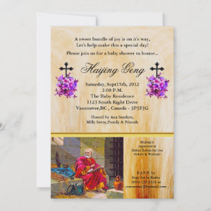 Invitation 2 Timothée 4:6-8 J'Ai Fini Le Baby shower
