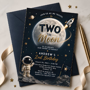 Invitation 2e anniversaire d'astronaute de l'espace