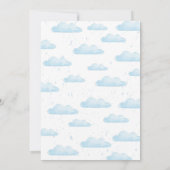 Invitation 2e anniversaire de la fête des dinosaures bleu aqu (Dos)