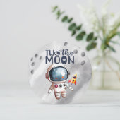 Invitation 2e anniversaire Deux La Lune Boy (Debout devant)