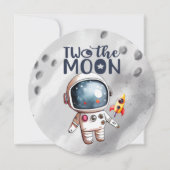 Invitation 2e anniversaire Deux La Lune Boy (Devant)