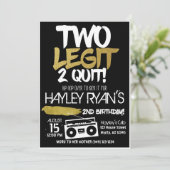 Invitation 2e anniversaire Deux Legit Deux Quit Hip hop (Debout devant)
