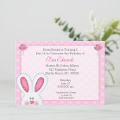 Invitation 2e anniversaire Lapin Lapin Anniversaire Invitatio (Debout devant)
