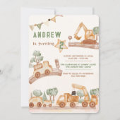 Invitation 2e anniversaire personnalisé pour garçon (Devant)