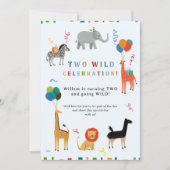 Invitation 2e anniversaire sauvage et capricieux (Devant)