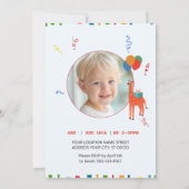 Invitation 2e anniversaire sauvage et capricieux (Dos)