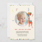 Invitation 2e anniversaire sauvage et capricieux (Dos)