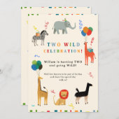 Invitation 2e anniversaire sauvage et capricieux (Devant / Derrière)