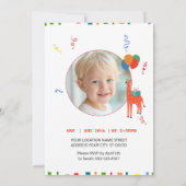 Invitation 2e anniversaire sauvage et capricieux (Dos)