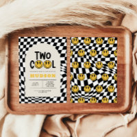 2e anniversaire sourire visage rétro noir blanc su