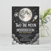 Invitation 2e anniversaire Space Moon (Debout devant)