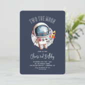 Invitation 2e anniversaire Two The Moon (Debout devant)