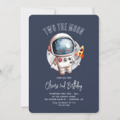 Invitation 2e anniversaire Two The Moon (Devant)