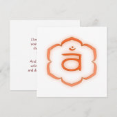 Invitation 2e Chakra - Svadhisthana (Devant / Derrière)