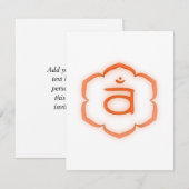 Invitation 2e Chakra - Svadhisthana (Devant / Derrière)