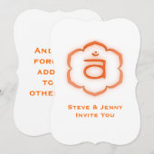 Invitation 2e Chakra - Svadhisthana (Devant / Derrière)