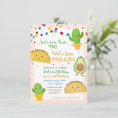 Invitation 2e et 4e anniversaire - Personnalisé (Debout devant)