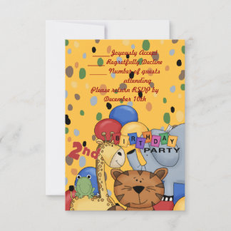 Invitation 2e fête d'anniversaire