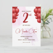 Invitation 2ème anniversaire (Debout devant)