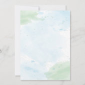 Invitation 2ème anniversaire Aquarelle Dinosaures Thème (Dos)