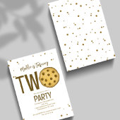 Invitation 2ème anniversaire de fête Cute Cookie