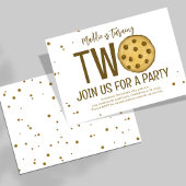 Invitation 2ème anniversaire de fête Cute Cookie