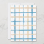 Invitation 2ème Boy Birthday Party Train Watercolor DEUX (Dos)