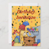 Invitation 2ème Fête d'anniversaire (Dos)