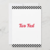 Invitation 2nd Birthday Too Fast, Vintage Race (Dos)