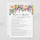 Invitation 2x Jeu de Fête des mariées Jardin Jeu 5x7 (Devant)