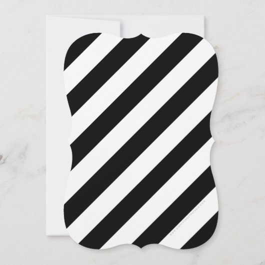 Invitation 30+1 MAIN LETTERED SCRIPT tendance cuivre noir (Dos)