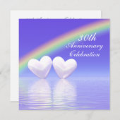 Invitation 30 ans Pearl Hearts (Devant / Derrière)