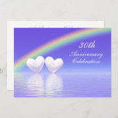 Invitation 30 ans Pearl Hearts (Devant / Derrière)