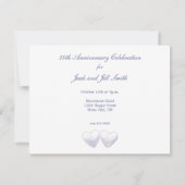 Invitation 30 ans Pearl Hearts (Dos)