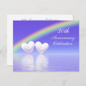 Invitation 30 ans Pearl Hearts (Devant / Derrière)