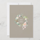 Invitation 30 ans Roses de mariage de perle de verdure (Dos)