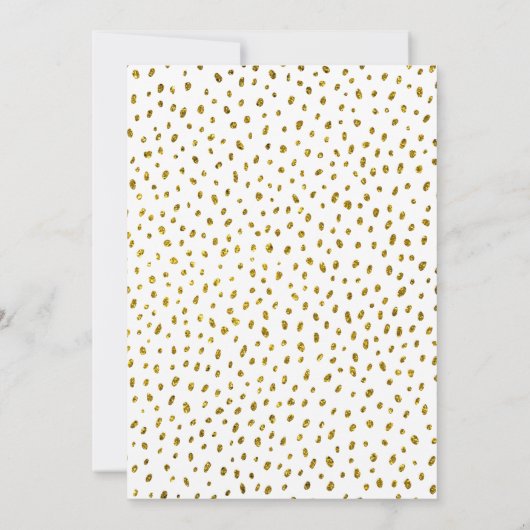 Invitation 30 et fabuleuse Parties scintillant d'or Photo 30e (Dos)