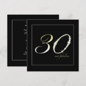 Invitation 30 et fabuleux (Devant / Derrière)