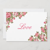 Invitation 30 et Fabulous Floral | 30e anniversaire Invitatio (Dos)