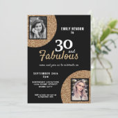 Invitation 30 et Fabulous Gold Parties scintillant 2 Photo 30 (Debout devant)