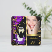 Invitation 30 Fabuleuse et fantastique Champagne violette 4 (Debout devant)