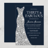 Invitation 30 & Fabuleux ! ! Argent Diamond Gown 30e annivers (Devant / Derrière)