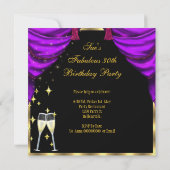 Invitation 30 Fabuleux et fantastique Champagne violet 3 (Dos)