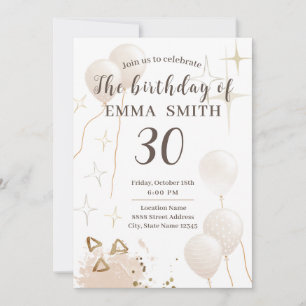 Invitation 30ans anniversaire