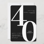 Invitation 30e, 40e, 50e, 60e anniversaire (Devant)