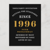 Invitation 30e anniversaire 1996 Noir Or (Devant)