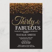 30e anniversaire 30 et fabuleuse Parties scintilla