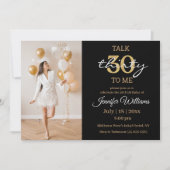 Invitation 30e anniversaire, 30e anniversaire photo (Devant)