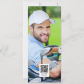 Invitation 30e anniversaire Adult Party Golf Photo QR Code (Dos)